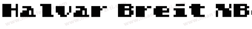 Halvar Breit XBd 超粗体 (TrueType) (We字体转换